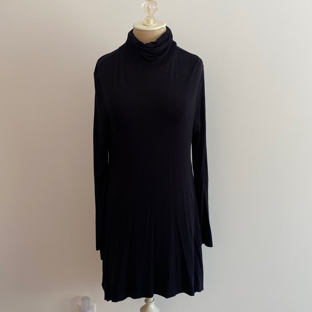 Soft Surroundings high low above the knee turtle neck dress